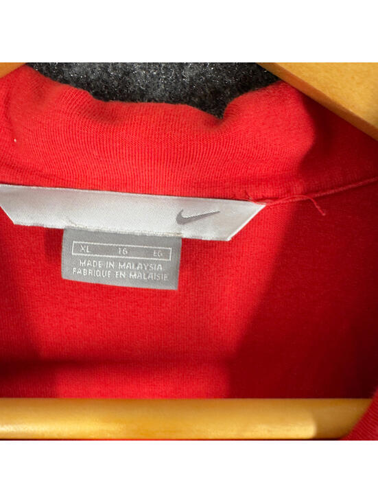 Nike Polo Shirt Men XL Red Button Up Collared Short Sleeve Cotton Regular Fit - Picture 5 of 7